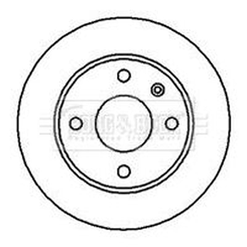 Borg & Beck 2 x Front Brake Discs BBD4686