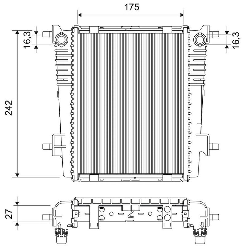 Valeo Engine Radiator 701520