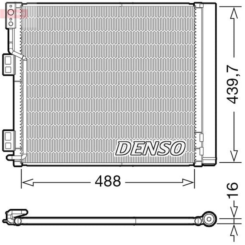 Denso Air Conditioning Condenser DCN46028