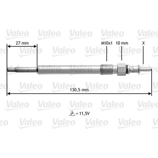Valeo Diesel Engine Glow Plug 345121