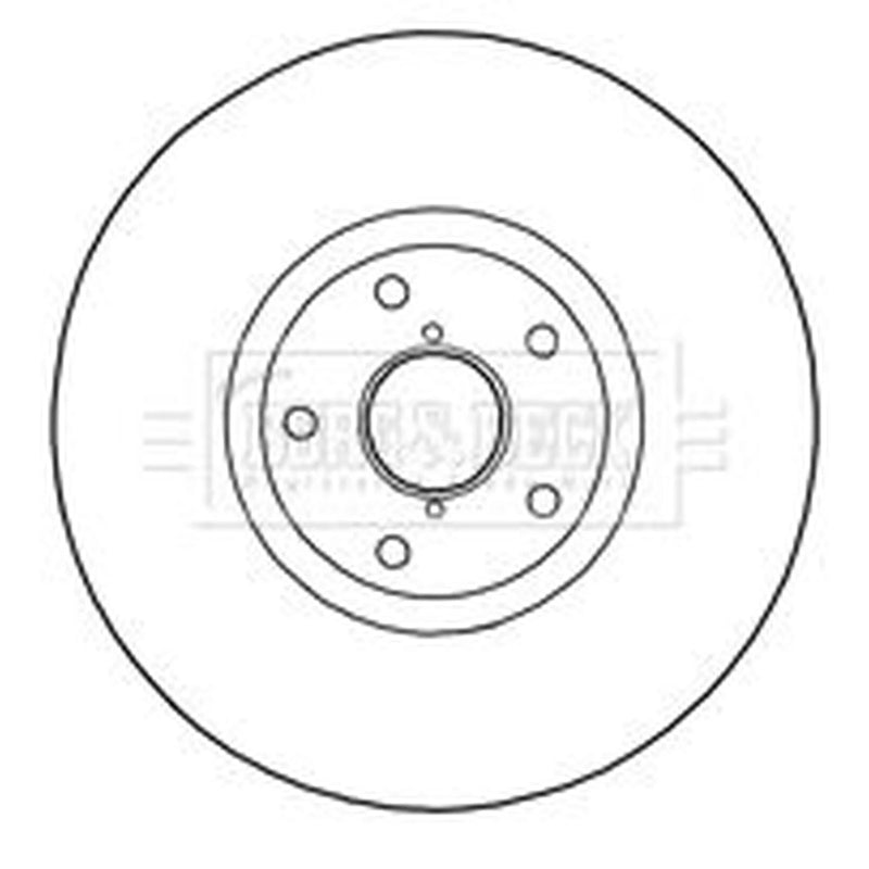 Borg & Beck 2 x Vented Front Brake Discs BBD5833S