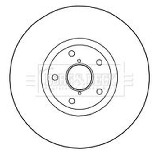 Borg & Beck 2 x Vented Front Brake Discs BBD5833S