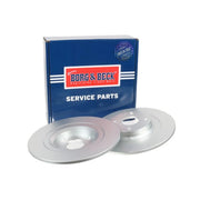 Borg & Beck 2 x Solid Rear Brake Discs BBD5515