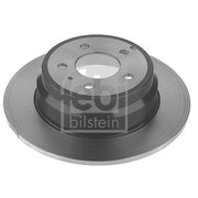 Febi 2 x Solid Rear Brake Discs 11455