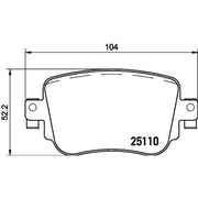 Mintex Rear Brake Pad Set MDB3382