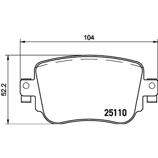 Mintex Rear Brake Pad Set MDB3778
