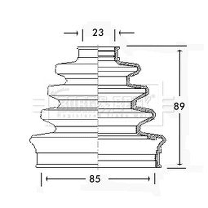 Borg & Beck Drive Shaft Bellow Kit Front Left BCB2286