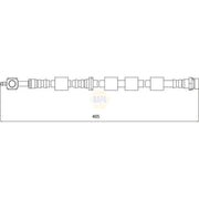 NAPA Brake Hydraulic Hose Line Front Right NBH1105