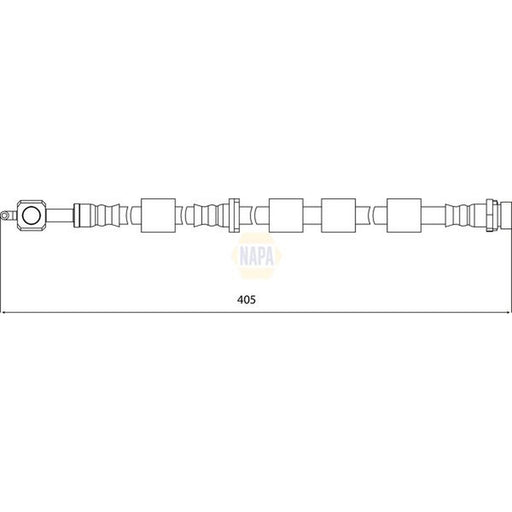 NAPA Brake Hydraulic Hose Line Front Right NBH1105