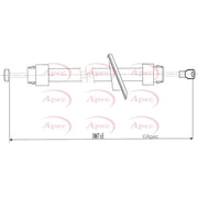 Apec Handbrake Cable Front CAB1088