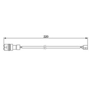 Bosch Brake Pad Wear Sensor Front 1 987 474 981