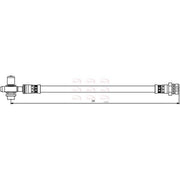 Apec Brake Hydraulic Hose Line Rear Right HOS3865