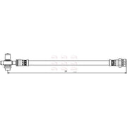 Apec Brake Hydraulic Hose Line Rear Right HOS3865
