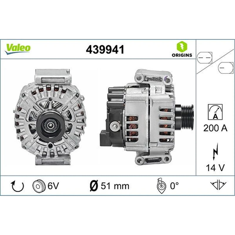 Valeo Car Alternator 12V 439941
