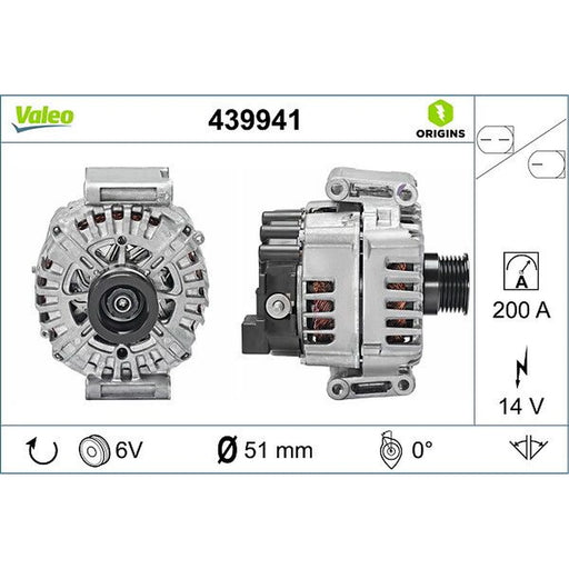 Valeo Car Alternator 12V 439941