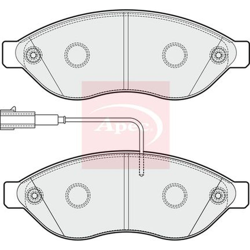 Apec Front Brake Pad Set PAD1858