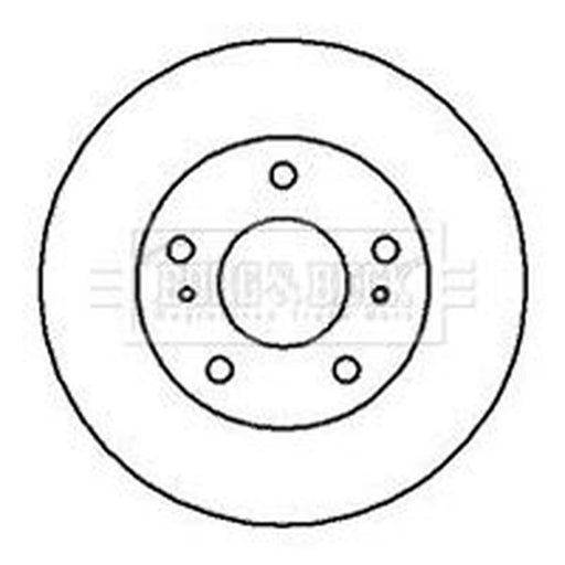 Borg & Beck 2 x Vented Front Brake Discs BBD4138