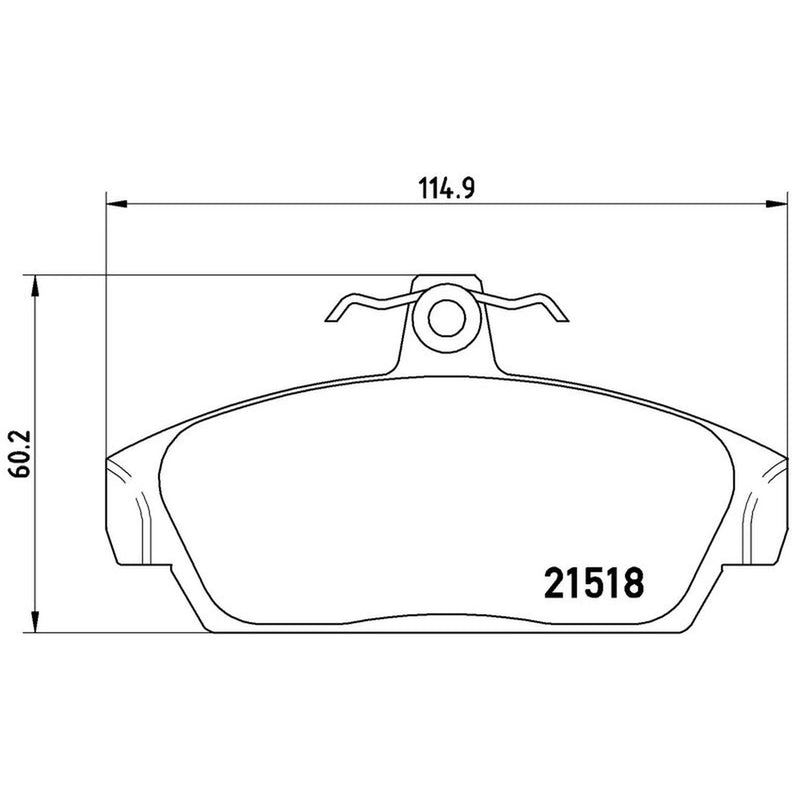 Brembo 4 x Front Brake Pad Set P52015