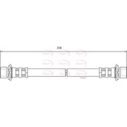 Apec Brake Hydraulic Hose Line Rear HOS4093
