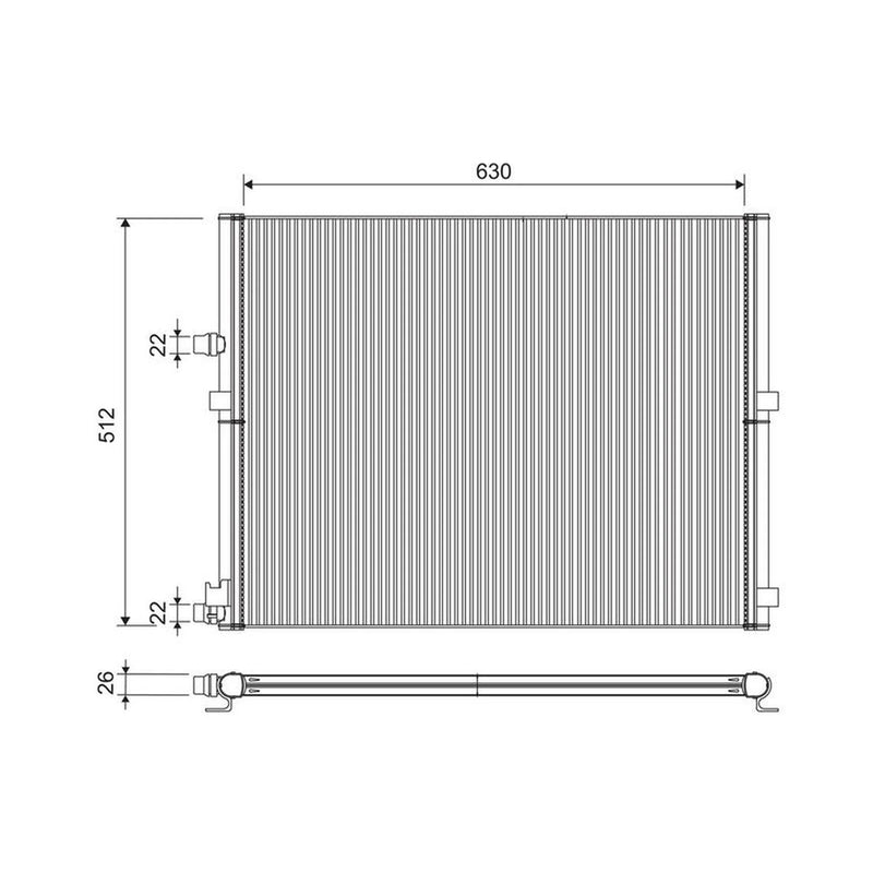 Valeo Engine Radiator 701306