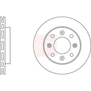 Apec 2 x Vented Front Brake Discs DSK2549