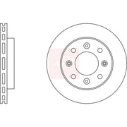 Apec 2 x Vented Front Brake Discs DSK2549