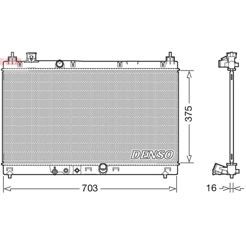 Denso Engine Radiator DRM40045