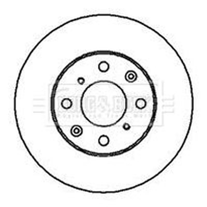 Borg & Beck 2 x Vented Front Brake Discs BBD4987