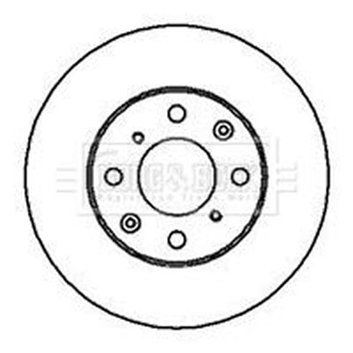Borg & Beck 2 x Vented Front Brake Discs BBD4987