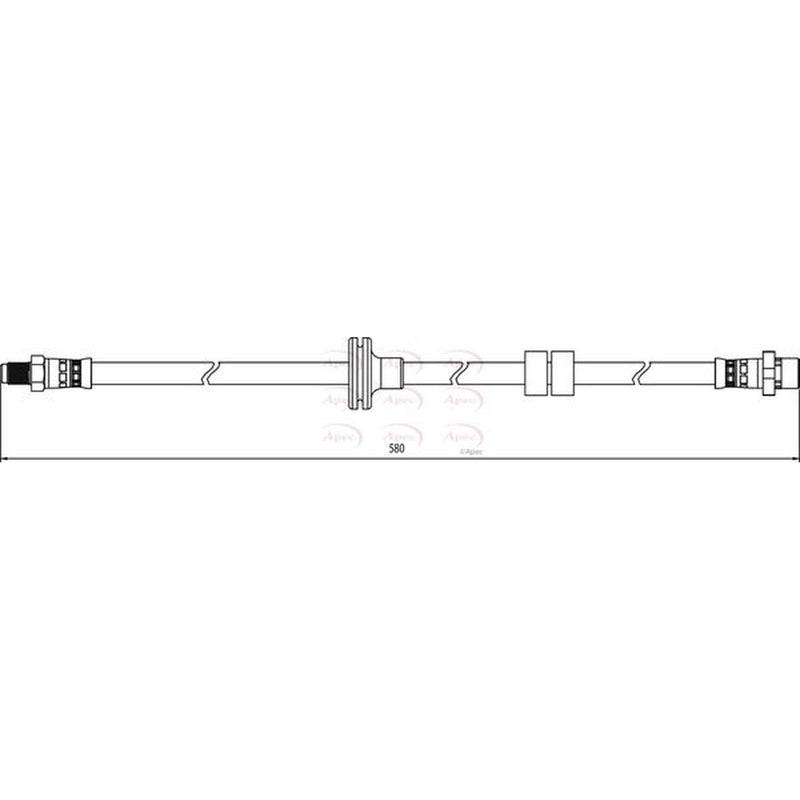 Apec Brake Hydraulic Hose Line Front HOS3958