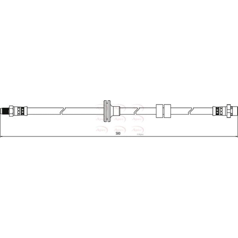 Apec Brake Hydraulic Hose Line Front HOS3958