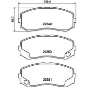 Mintex Front Brake Pad Set MDB2988