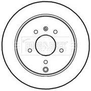 Borg & Beck 2 x Rear Brake Discs BBD4611