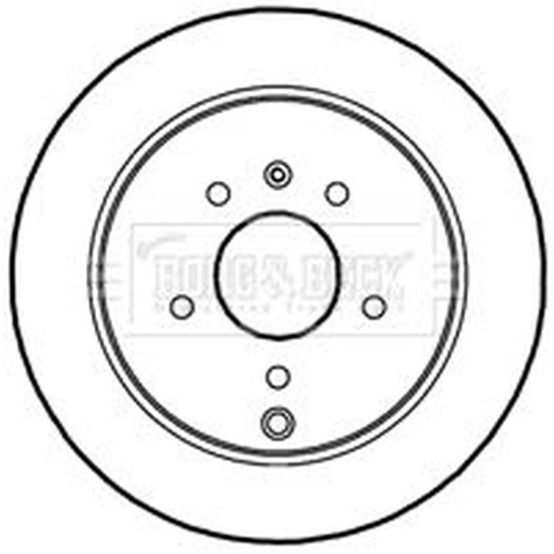 Borg & Beck 2 x Rear Brake Discs BBD4611