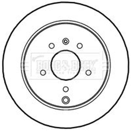 Borg & Beck 2 x Rear Brake Discs BBD4611