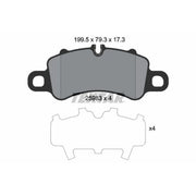 Textar Front Brake Pad Set 2598301