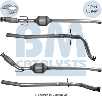 BM Catalysts Catalytic Converter fits Peugeot 406 406 Estate BM80060H 1705EF