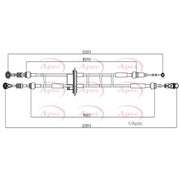 Apec Manual Transmission Cable Pull CAB7028