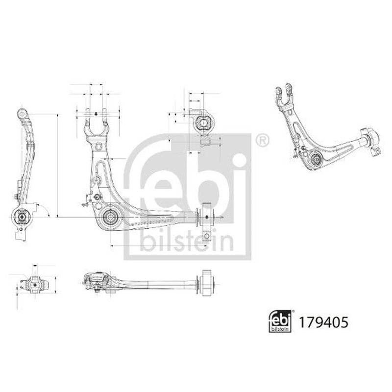 Febi Control/Trailing Arm Front Right 179405