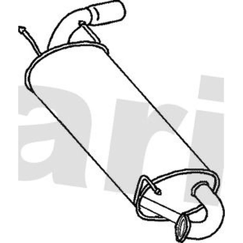 Klarius Box With Tail Pipe Rear MA285D