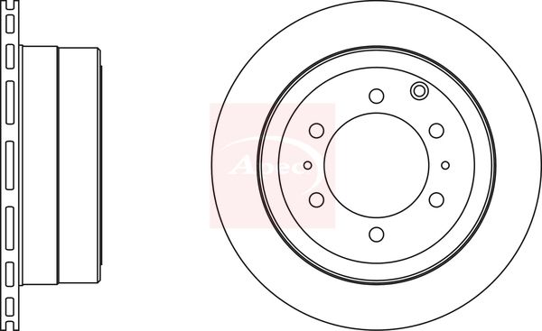 Apec 2 x Brake Disc Set Vented
