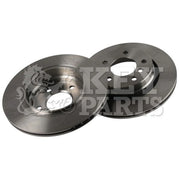 Key Parts 2 x Vented Rear Brake Discs KBD4184