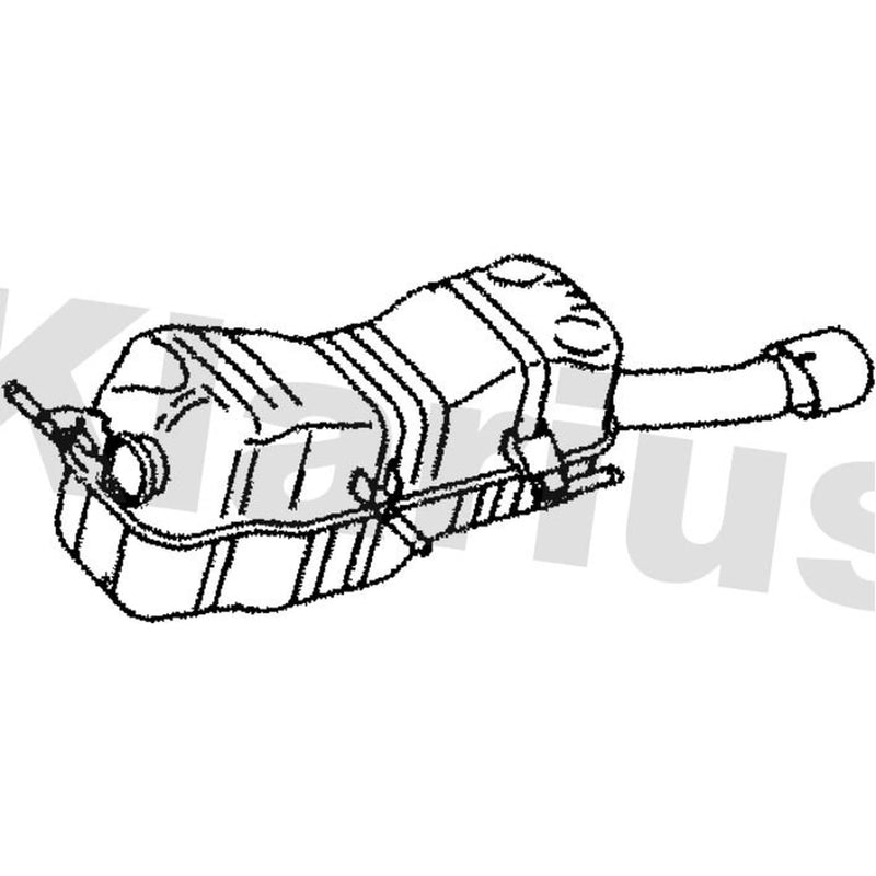 Klarius Box With Tail Pipe Rear PG855P