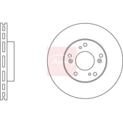 Apec 2 x Vented Front Brake Discs DSK2618