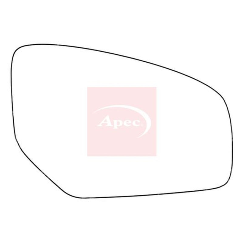 Apec Exterior Wing Mirror Glass Right AMS2592