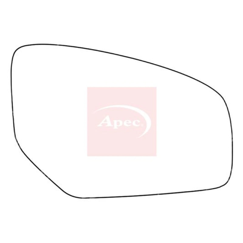 Apec Exterior Wing Mirror Glass Right AMS2592