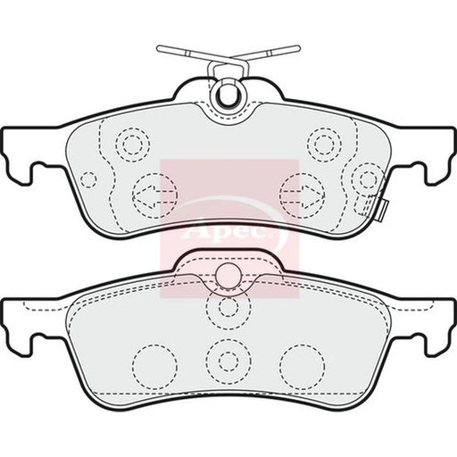 Apec Rear Brake Pad Set PAD1552