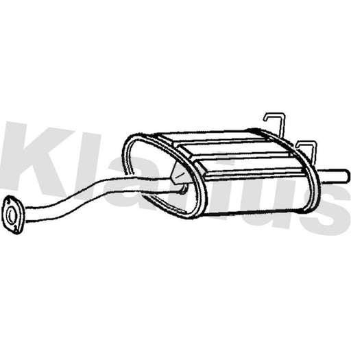 Klarius Box With Tail Pipe Rear HA249H