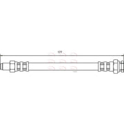 Apec Brake Hydraulic Hose Line Rear HOS3058