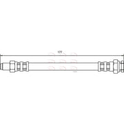 Apec Brake Hydraulic Hose Line Rear HOS3058